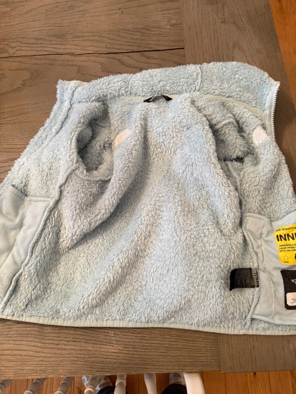 The North Face Kids Light Blue Plush Zip Hoodie